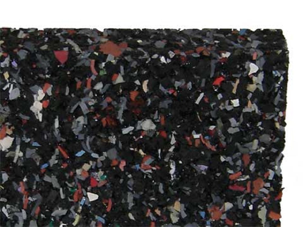 Gummimatten 10 mm stark, 80x120 cm massiv, rutschfest atmungsaktiv isolierend elastisch